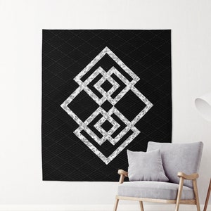 Interconnected Modern Quilt Pattern | Digital Sewing Instructions | Beginner Quilt Pattern | Scrap Friendly | Quilt Tutorial | PDF DOWNLOAD