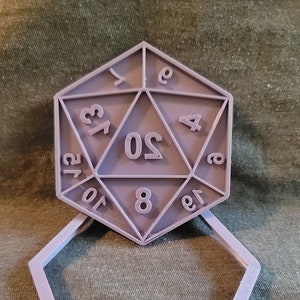 D20 Cookie Cutter and Stamp Set