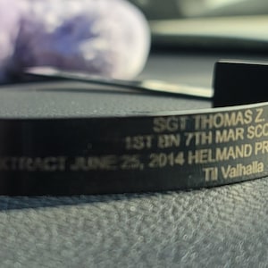 Custom Military Memorial Band