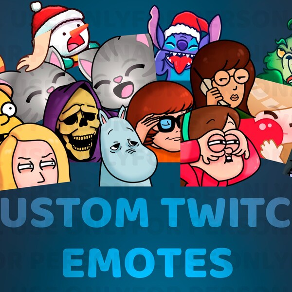 Custom Twitch Emotes / emotes / sub badges / twitch youtube discord / multipack / subscriber / bundle
