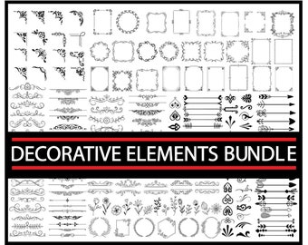 Dekorative Elemente SVG, Ornamente SVG, Designelemente SVG, Ornamente SVG, Bordüren SVG, Bordüren SVG, Bordüren SVG