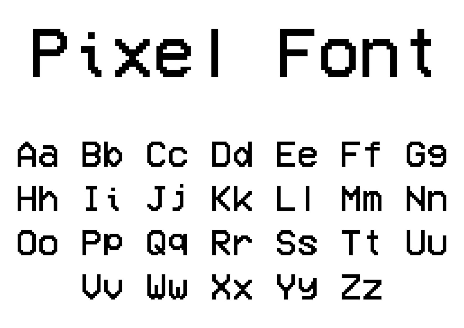 Gamer Font SVG, Video Game Font PNG, 8bit Font, Pixel Font Ttf Cricut Silhouette Cut File