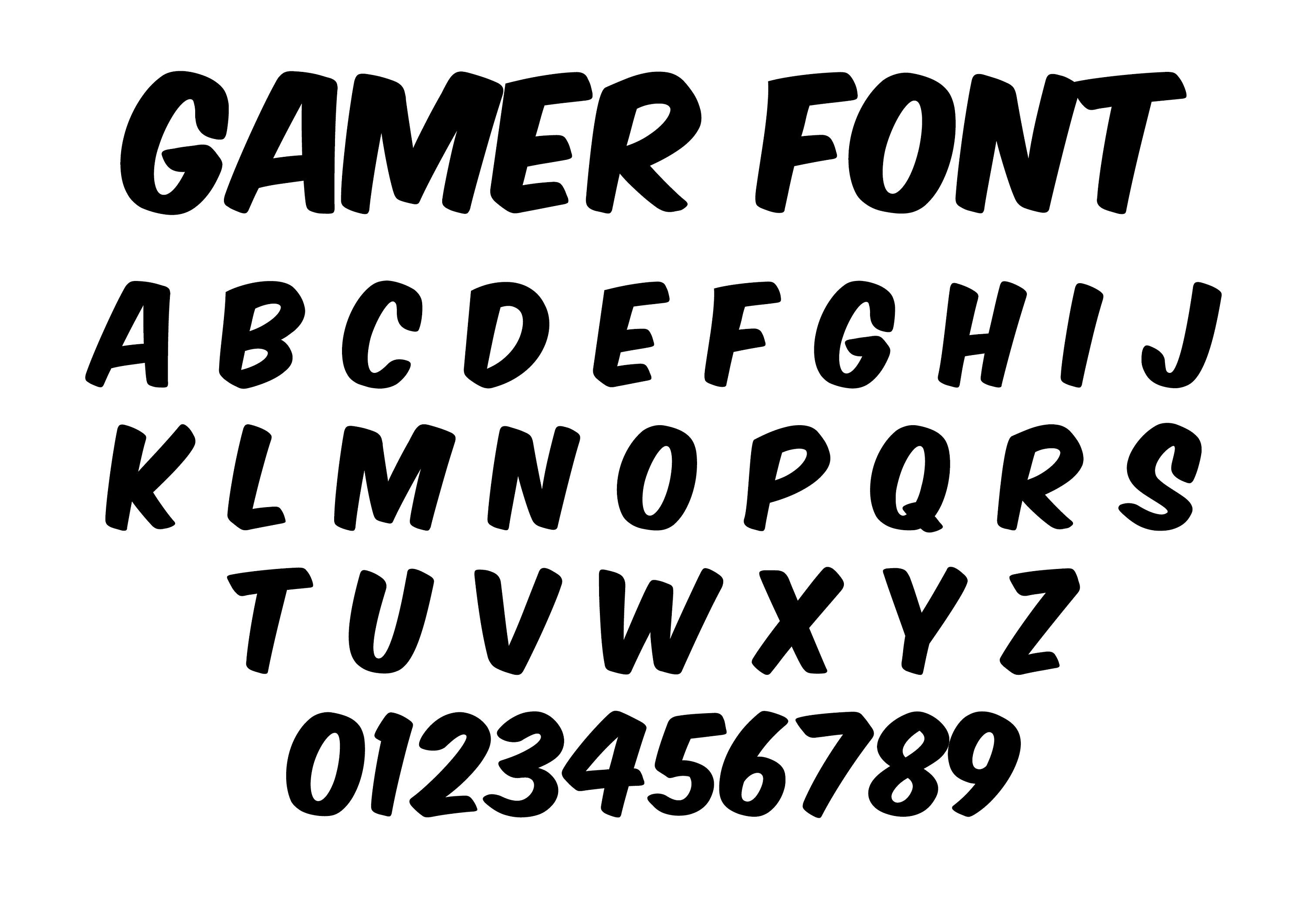 Gamer Font Ttf, Gamer Font Svg Cricut, Game Font Svg, Game Font Ttf