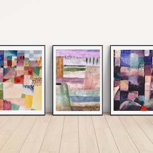 Paul Klee Triptych Wall Art Prints: Set of 3 (Digital Download)
