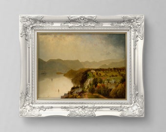 Hudson Valley Print: Widok na Kensett z hotelu Cozzen (pobranie cyfrowe)