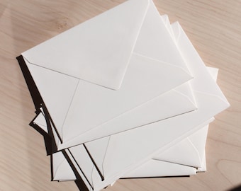 100 enveloppes DIN C6 en papier 100 % coton avec doublure en soie