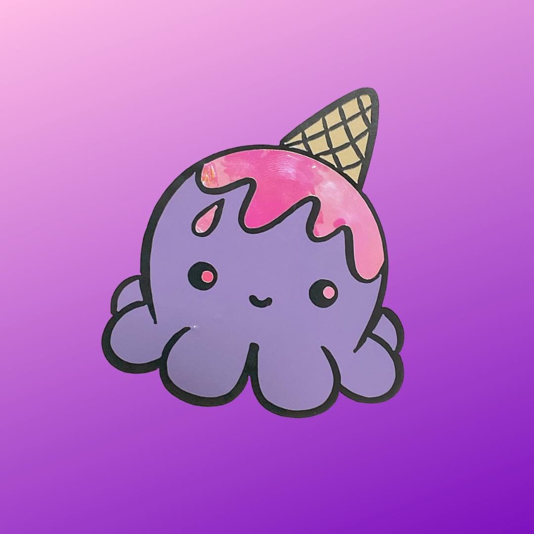 Ice-cream Octopus SVG - Etsy