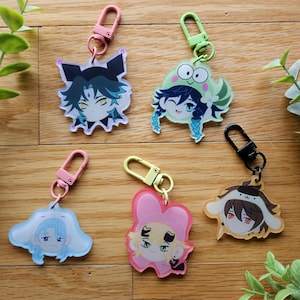 Genshin and friends 2 inch charms