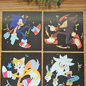 Sonic 5x5 mini art prints