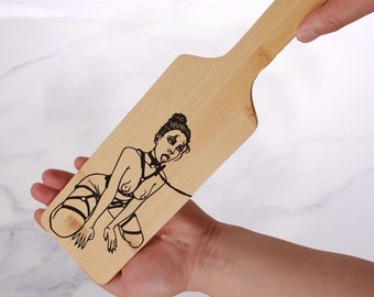 Personalised BDSM Spanking Paddle, Kinky Paddle, Impact Play Paddle, Personalized Gift For Him, Sex Toy, Funny BDSM Gift, DDLG Gift