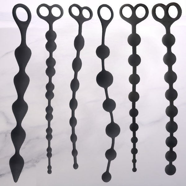 Custom Silicone Anal Plugs Beads Long Anal Beads Set Beginners Anal training Plug Sex Toys For Men Women