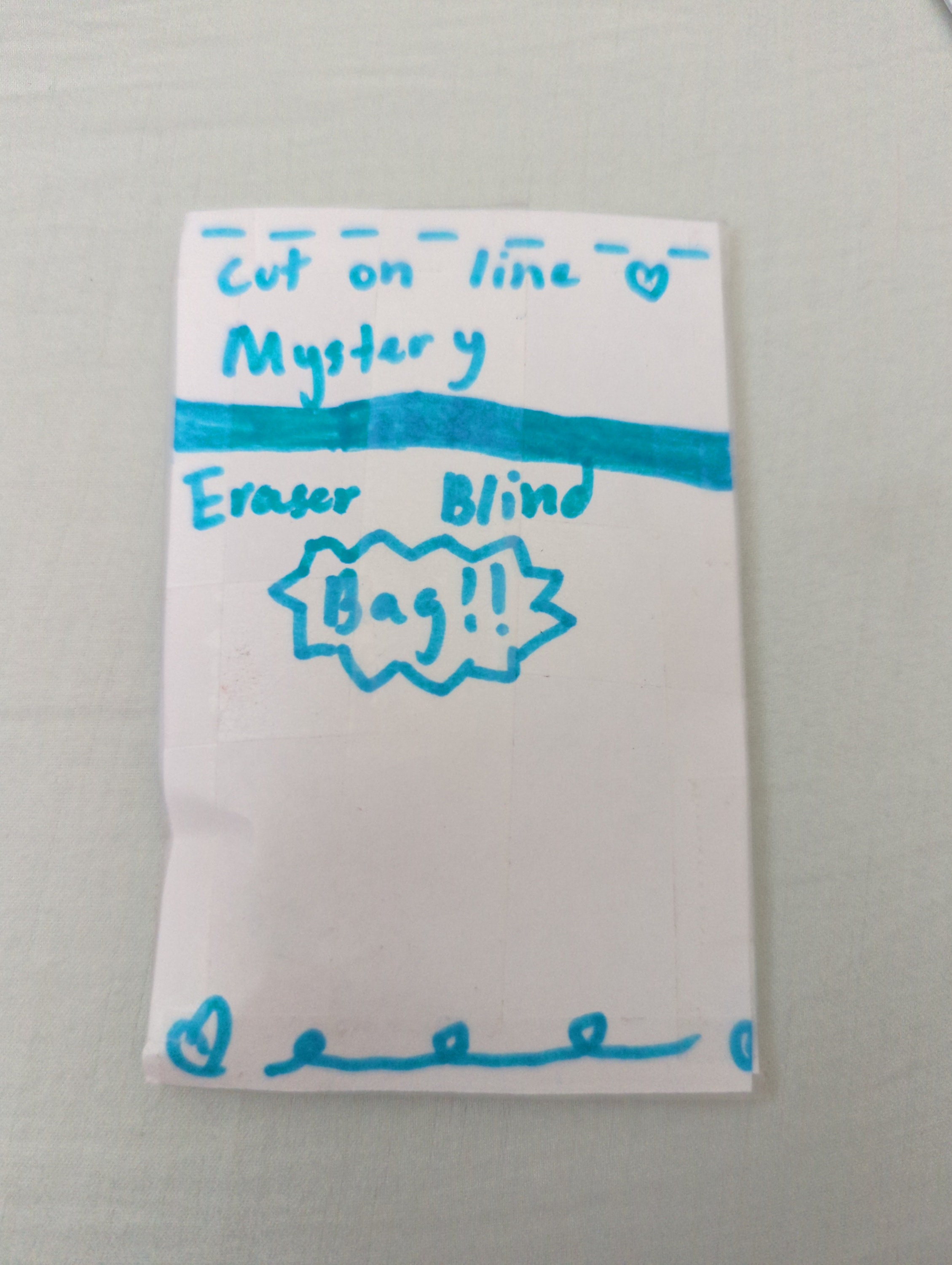 Mystery eraser blind bag etsy