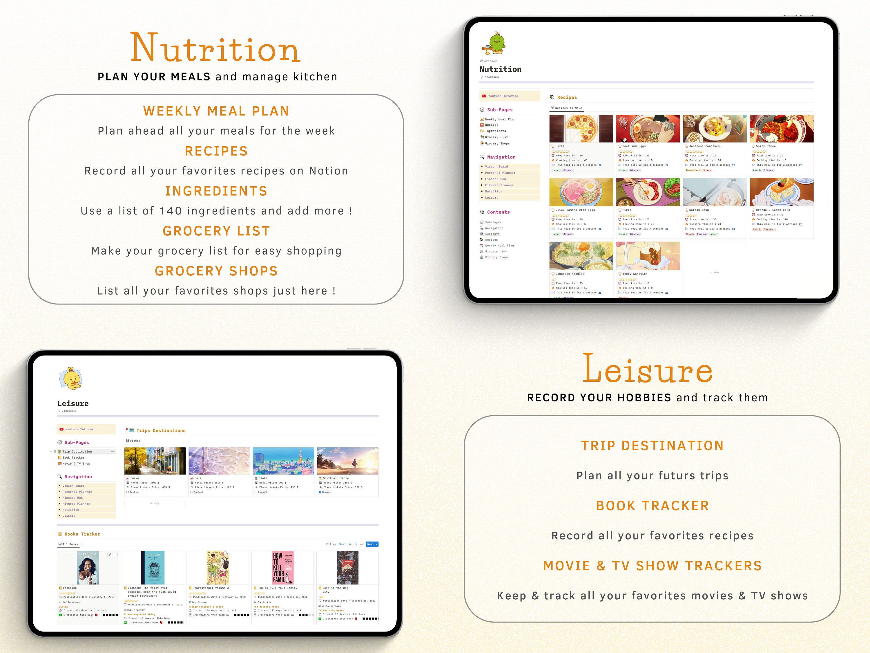 Notion Graphcs Notion Template Graphics Life Planner All in One Template Notion ...