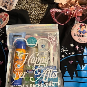 Happy Ever After Disney -Favors Bags -Disney Bachelorette Party -Hangover Recovery Kit -Disney Bachelorette Favor -Girls’ Night