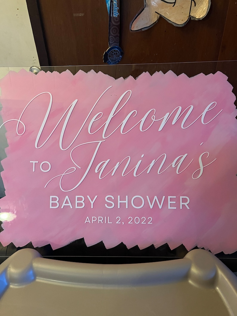 Custom Acrylic Sign baby Shower Signage acrylic Sign