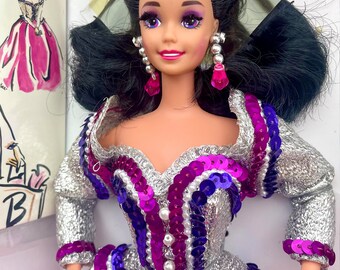 Barbie impecable y completa de la noche de estreno de 1993 de la colección Classique / Muñeca Barbie coleccionista