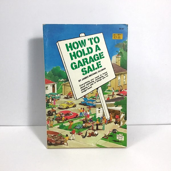 How To Hold A Garage Sale - James Michael Ullman - Vintage Paperback Book Rand McNally 1982 - Useful Tips and Advice, Yard Sale Planning Pbk