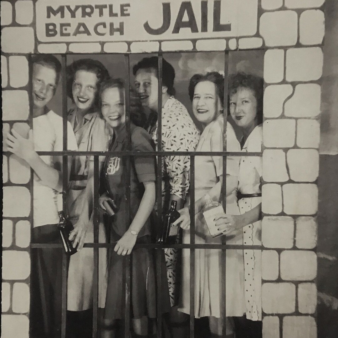 Myrtle Beach Jail Original C.1940s Candid Tourist Photo Etsy