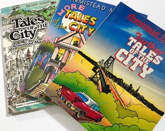 Armistead Maupin - Tales of the City / More Tales of the City / Further Tales of the City - 3 Softcover Books, San Francisco Novels
