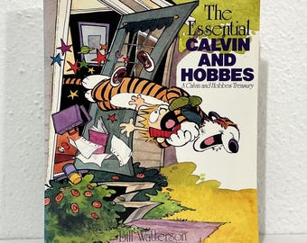 The Essential Calvin and Hobbes - Bill Watterson - 1980s Softcover Cartoon Collection Book, Spaceman Spiff