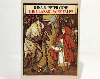 The Classic Fairy Tales - Iona & Peter Opie - Vintage Softcover Book - Illustrated Sleeping Beauty, Little Red Riding Hood, Cinderella