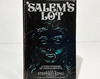 Salem's Lot - Stephen King - Vintage Paperback Book First Signet Edition 1976 Classic Horror Vampire Novel