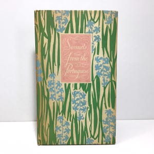 Sonnets From the Portuguese - Elizabeth Barrett Browning - Vintage c.1950s Hardcover Book, Peter Pauper Press - British Victorian Poetry