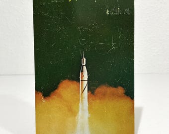 Jupiter C Rocket, Missle Test Center, Patrick Air Force Base, Cape Canaveral Florida - Vintage 1961 Chrome Postcard
