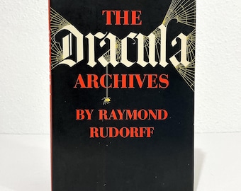 The Dracula Archives - Raymond Rudorff - 1971 HCDJ Horror Book - Vintage Occult Vampire Fiction Hardcover