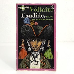 Candide, Zadig and Selected Stories - Voltaire - 1961 Paperback Book, Signet Classic Edition - French Literary Short Fiction Pbk