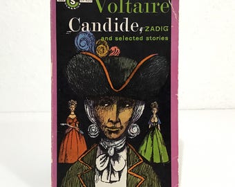 Candide, Zadig and Selected Stories - Voltaire - 1961 Paperback Book, Signet Classic Edition - French Literary Short Fiction Pbk