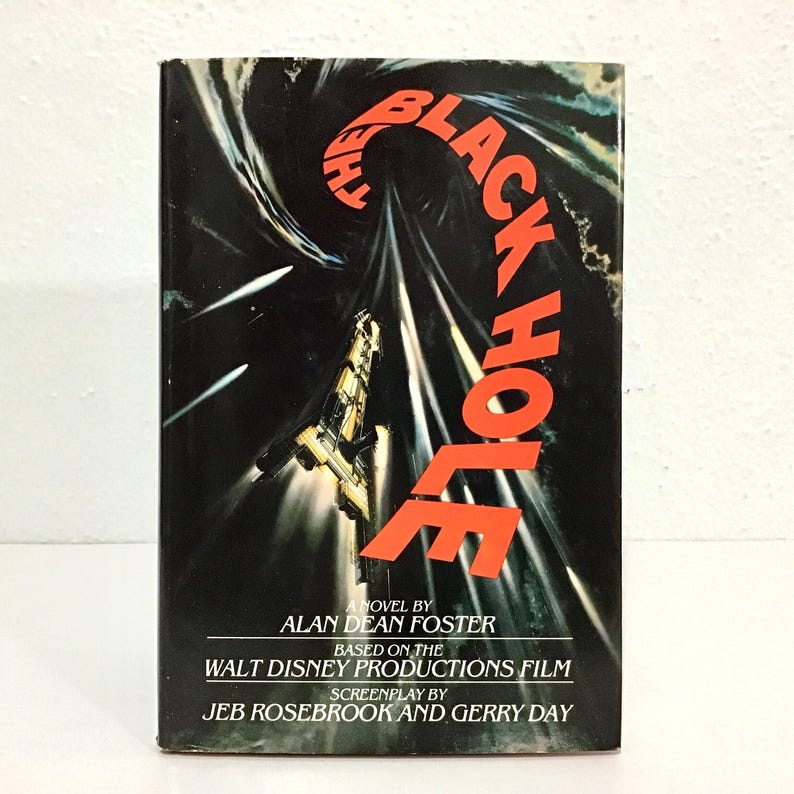 The Black Hole - Alan Dean Foster - 1979 HCDJ Book, Ballantine / Del Rey BCE - Disney Sci Fi Film Novelization Hardcover afbeelding 1
