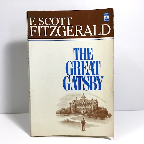 The Great Gatsby - F. Scott Fitzgerald - Vintage Paperback Book Scribner Library edition - Classic Jazz Age American Literature Pbk