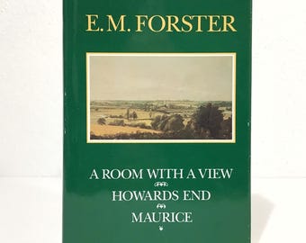 A Room With A View / Howard's End / Maurice - E.M. Forster - 1971 HCDJ Book of the Month Club Edition - 3 Fiction Novels Omnibus