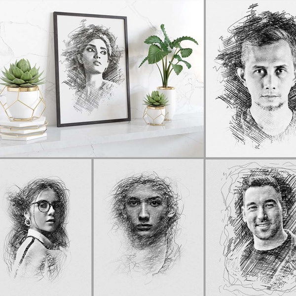 Pencil Sketch Photoshop | Action Realistic Drawing Effect | Photoshop Artwork | Digital Sketch Photoshop Actions