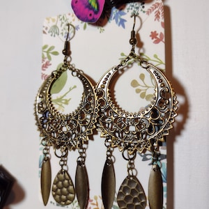 Bronze Dangle Earrings