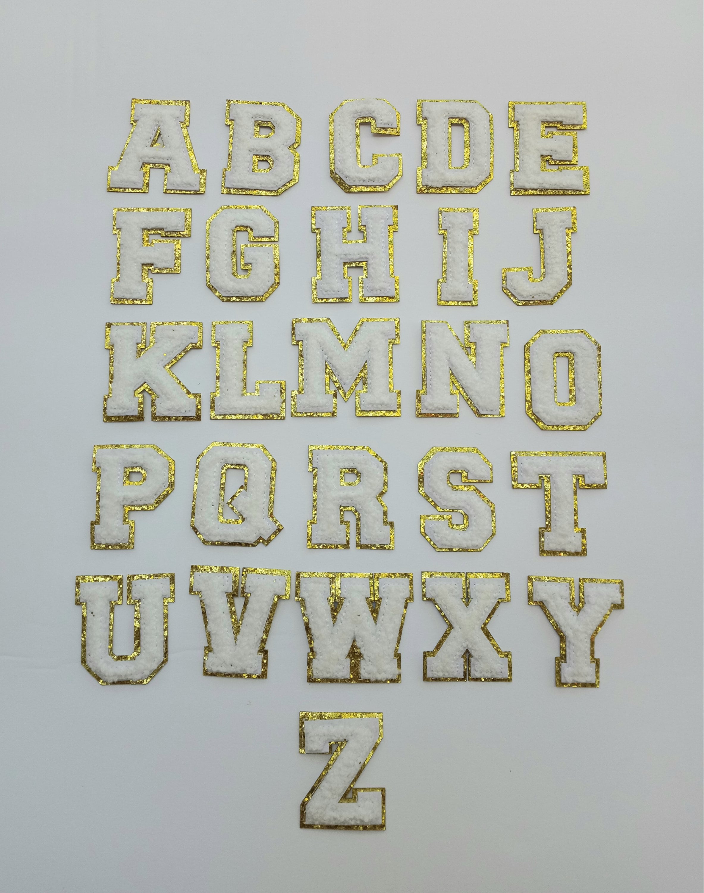  246 Pieces Large Glitter Letter Stickers 2 Inch