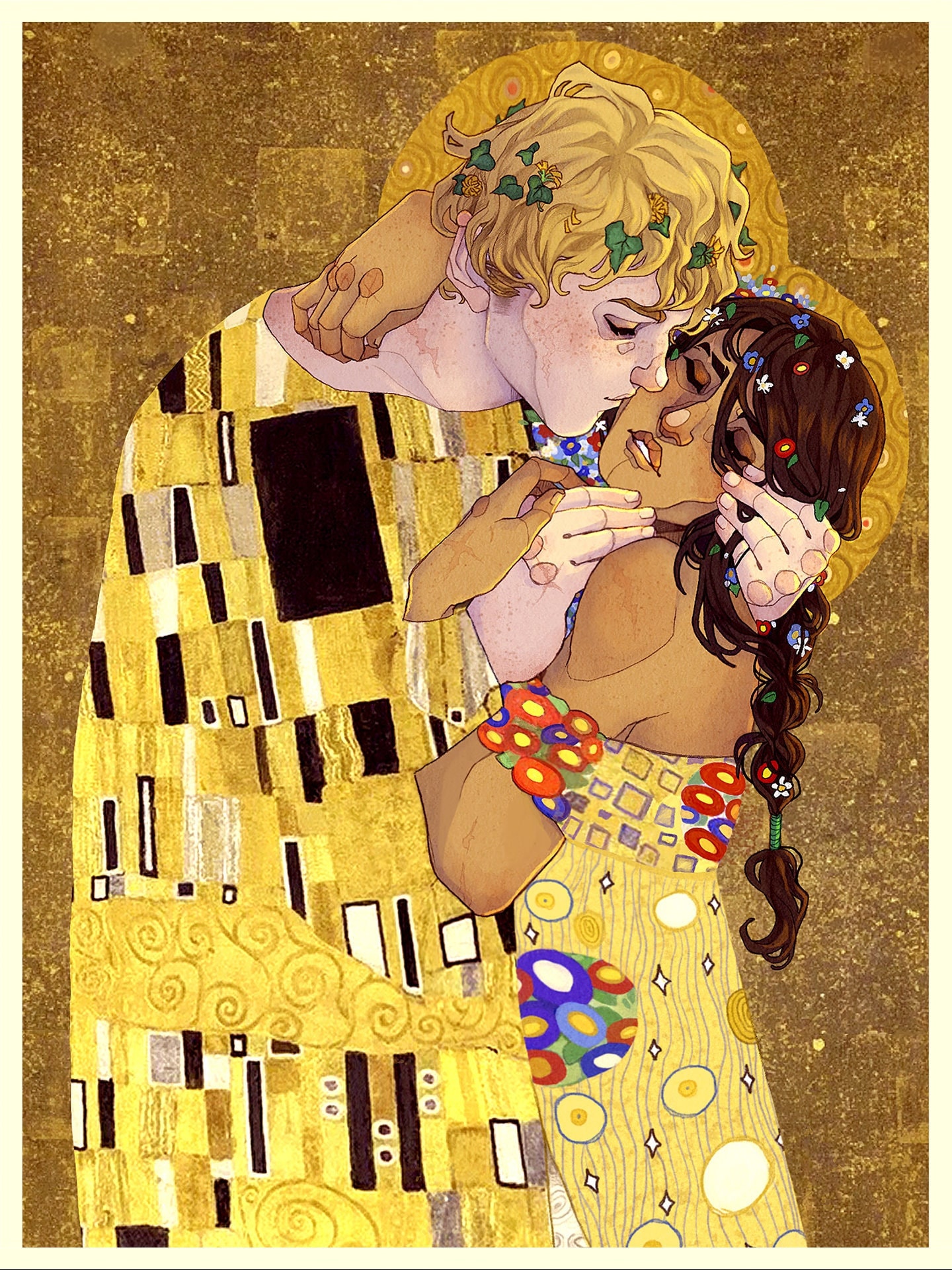 Katniss And Peeta Fan Art Kiss