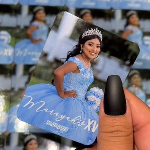 Quinceañera custom magnet. Party favors Wedding party favors. Birthday Party favors. Sweet 16 party favor. Recuerdos. Custom Party Favor image 1