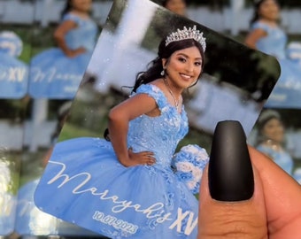 Quinceañera custom magnet. Party favors Wedding party favors. Birthday Party favors. Sweet 16 party favor. Recuerdos. Custom Party Favor