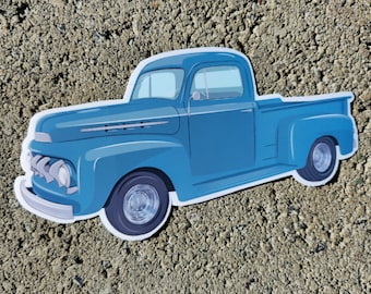 1952 Classic Truck Sticker Customizable Color