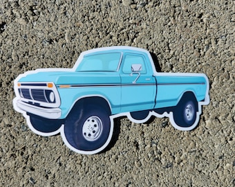 1970's Dentside Highboy Classic Truck Sticker Customizable Color