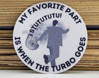 Turbo STUTUTUTU Meme Sticker: Funny Vinyl Decal