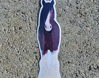 Clydesdale Glossy Vinyl Horse Sticker