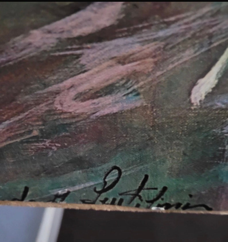 Vintage Poster Mounted on Board Etsy