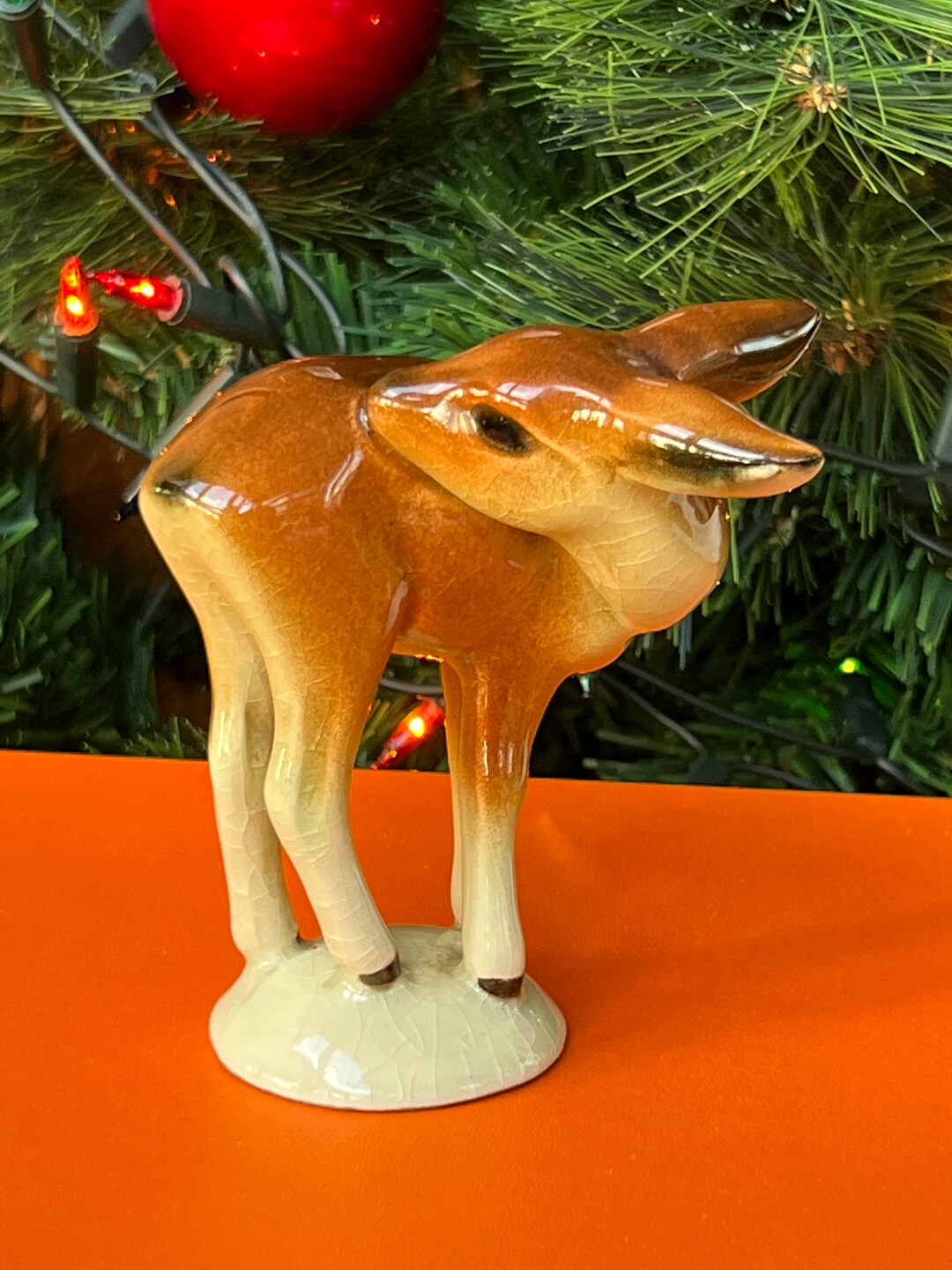 Vintage Ceramic Deer Fawn Bambi Figurine Etsy UK