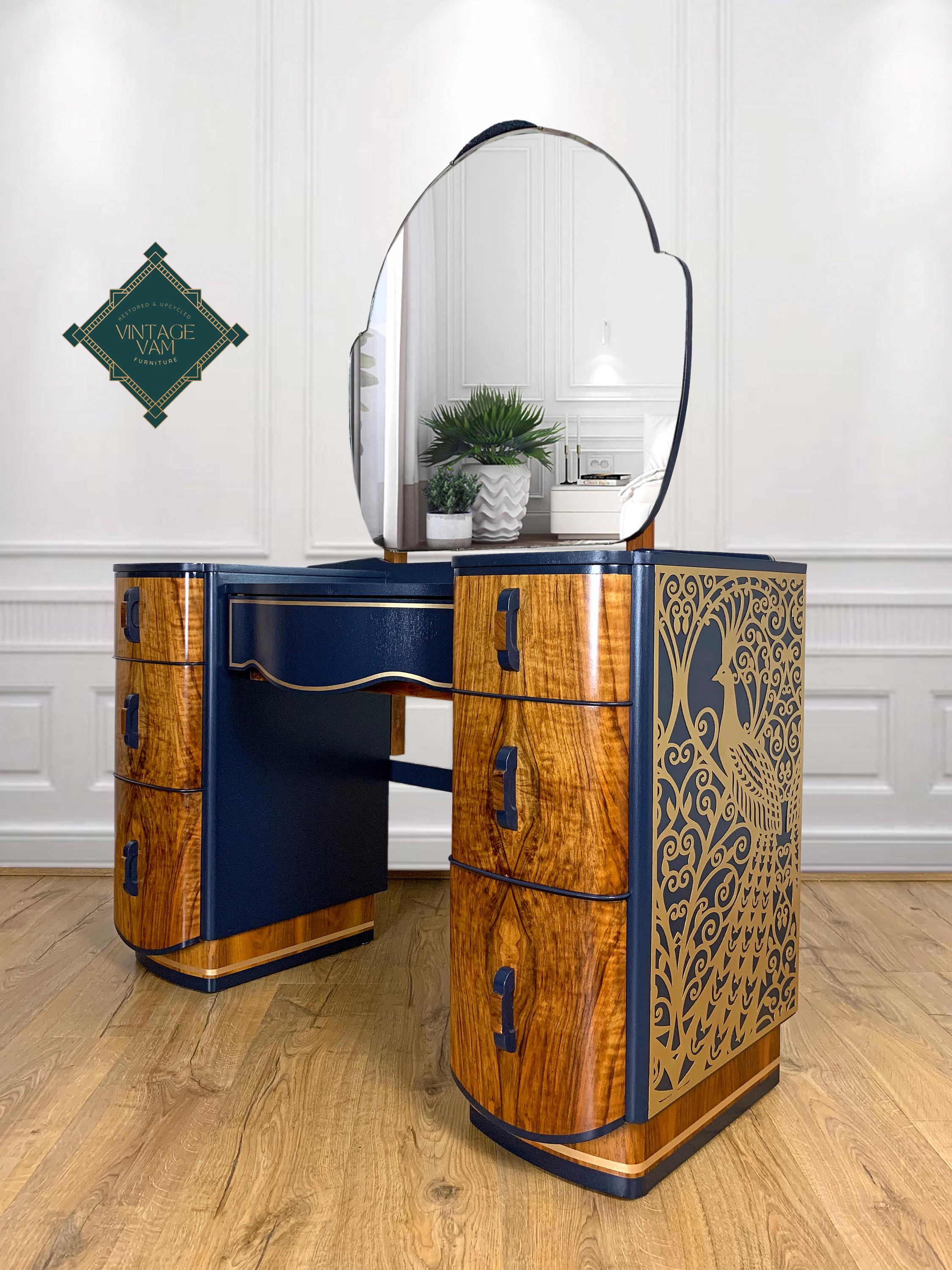 Navy Dressing Table - Etsy