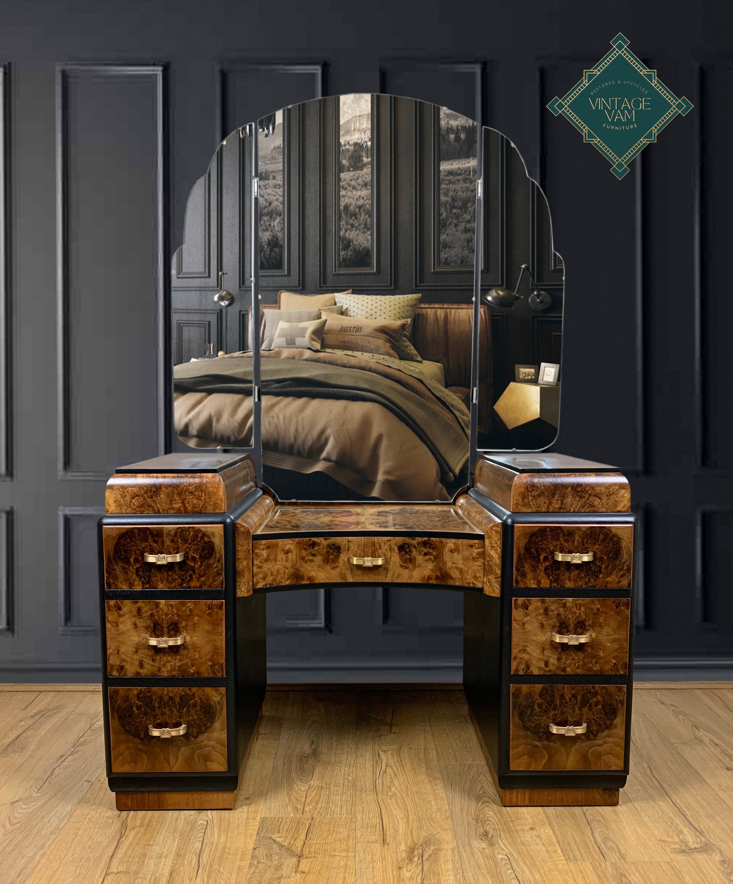 modern art deco dressing table Art Deco style dressing table