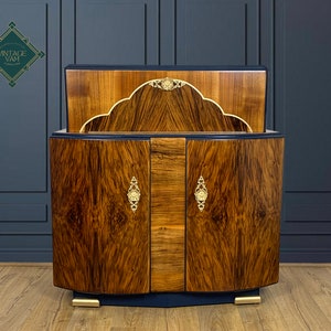Art Deco cocktail cabinet, liquor cabinet, bar cabinet.