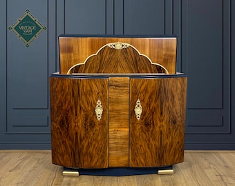 Art Deco cocktail cabinet, liquor cabinet, bar cabinet.